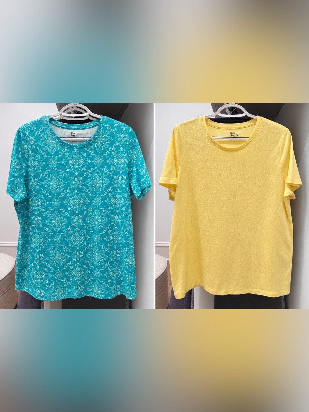 TWO Kim Rogers-Green is EUC. Yellow has pilling. Price for Green. Yellow is free